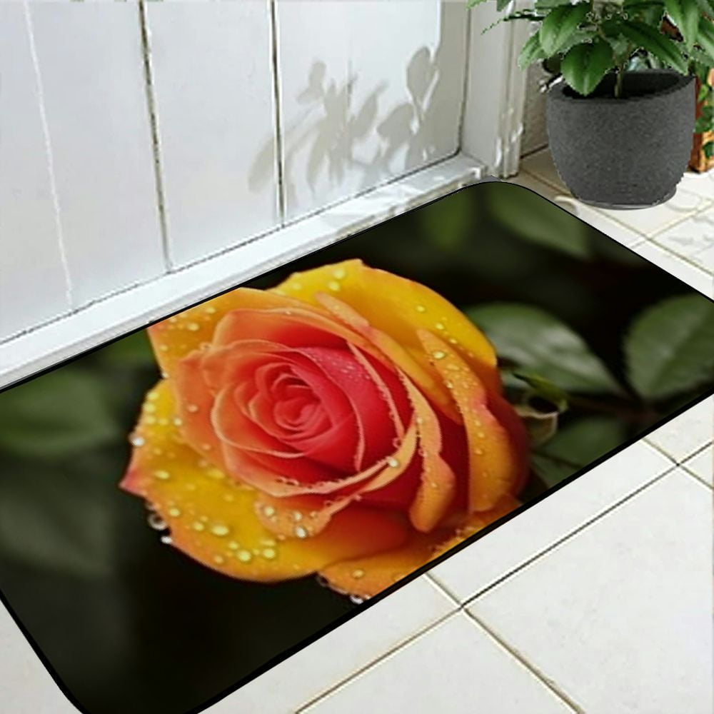 Heduofu Decorative Door Mat, Door Mat with Non-Slip Rubber Backing, Easy Cleaning, Traps Dirt, for Entry, Patio, Garage 19.68*47.24 in