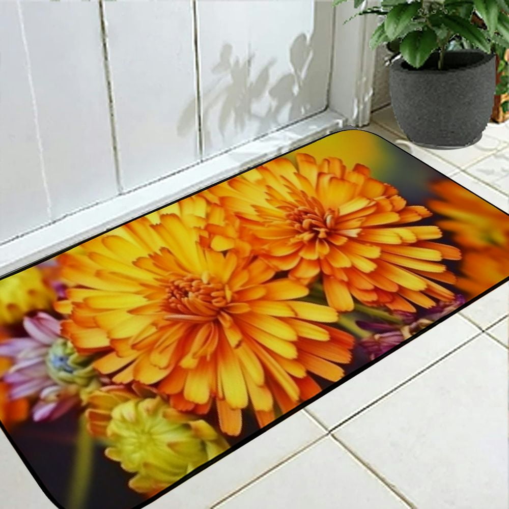 Heduofu Decorative Door Mat, Door Mat with Non-Slip Rubber Backing, Easy Cleaning, Traps Dirt, for Entry, Patio, Garage 19.68*47.24 in