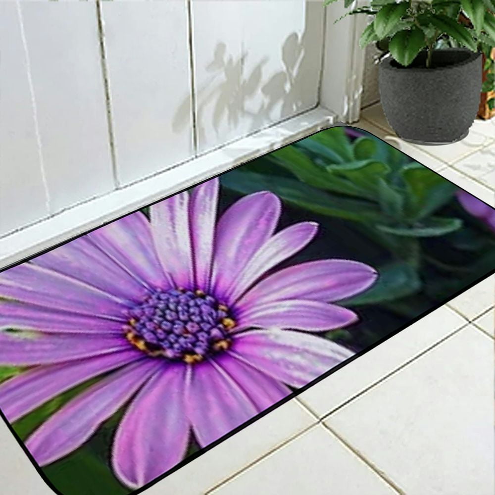 Heduofu Decorative Door Mat, Door Mat with Non-Slip Rubber Backing, Easy Cleaning, Traps Dirt, Rug for Entry, Patio, Garage - Cluster Flowers Little Flower Beautiful Nature 19.68*47.24 in