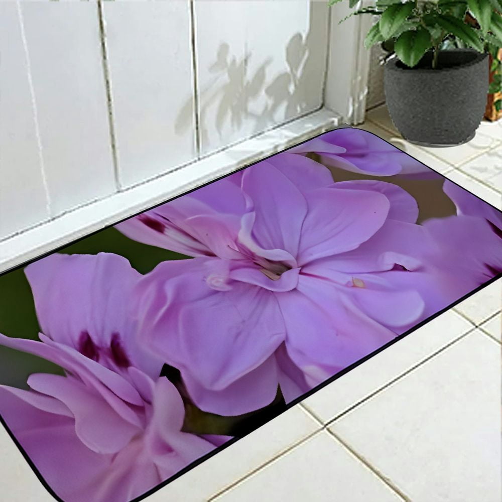 Heduofu Decorative Door Mat, Door Mat with Non-Slip Rubber Backing, Easy Cleaning, Traps Dirt, Rug for Entry, Patio, Garage - Floral Nature Blooming 19.68*47.24 in