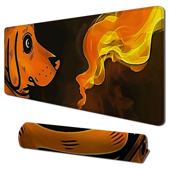 Heduofu This is Fine Dog Funny Mouse Pad, Cute Anime Square Waterproof Mouse pad,for Desktop Computer Laptop , Women's Office Decorative Pad Home Office Accessories 31.5x11.8 in
