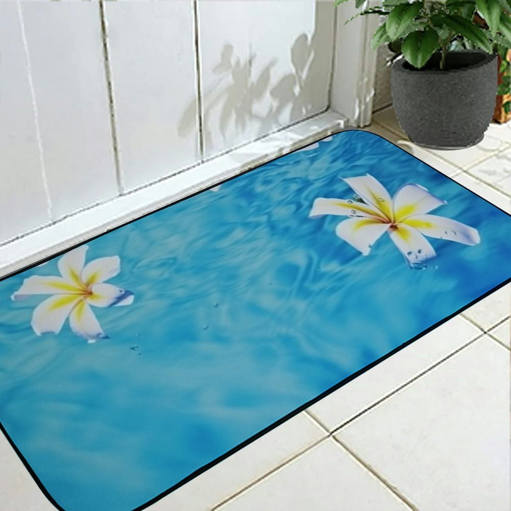 Heduofu Front Door Mat Welcome Mat, Non-Slip Absorbent Indoor Door Mats, Durable Rubber Backing Floor Doormat for Entryway, Patio, Porch, Pool 19.68*47.24 in