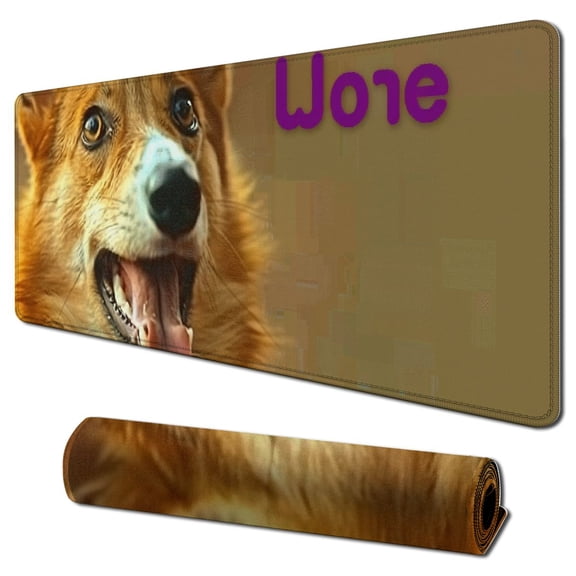 Heduofu Funny Mousepad Rectangle Shape 31.5x11.8 in