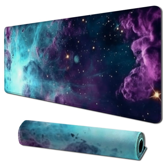 Heduofu Galaxy Universe Space Mouse pad Mousepad Non-Slip Rubber Base Mouse Pads for Computers Laptop Office Desk Accessories Mouse pad 31.5x11.8 in