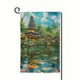 thumbnail image 1 of Heduofu Garden Flag Blue Bali Indonesia Green Antique Outdoor Home Decor Double Sided Yard Flags Banner for Patio Lawn White, 1 of 6