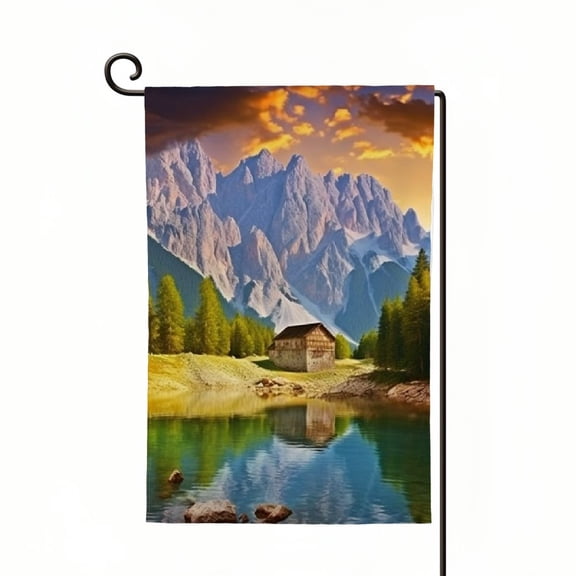 Heduofu Garden Flag Welcome Flag Amazing View Autumn Nature Colorful Parks Outdoor Yard Flag Farmhouse Home House Lawn Decor White