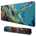 thumbnail image 1 of Heduofu Green sea Turtle Mouse pad, Natural Rubber Mouse Pad, Quality Creative Wrist-Protected Wristbands Personalized Desk, Mouse Pad  31.5x11.8 in, 1 of 6
