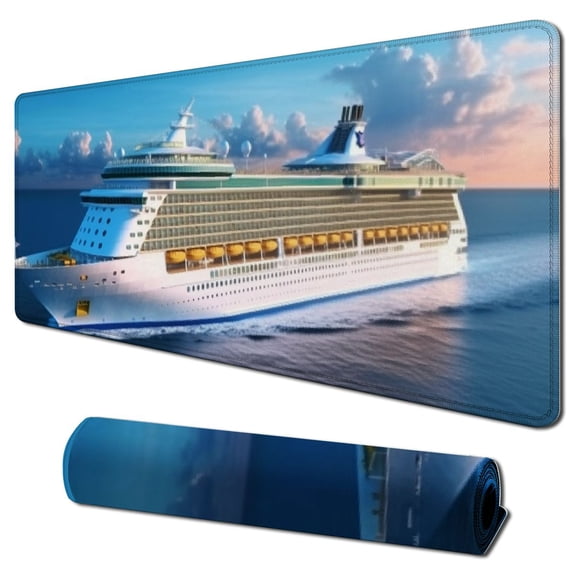 Heduofu Mouse Pad Washable Square Cloth Mousepad for Office Laptop, Non-Slip Rubber Base for Wireless Mouse for Computer Desk 31.5x11.8 in