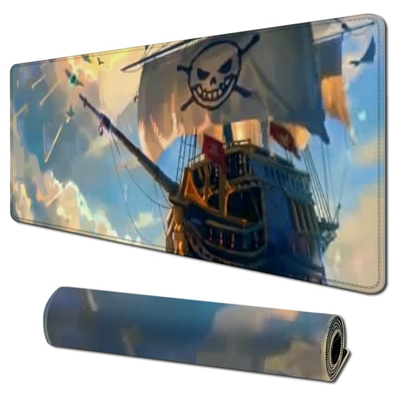 Heduofu Mouse Pad for Anime - Anime Large Mouse Mat for Computer with LED Light Edges Non Slip Long Rubber Base 31.5x11.8 in