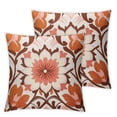 thumbnail image 1 of Heduofu Set of 2 New and Double Side Print Decorative Throw Pillow Case Cushion Cover, Red and Pink, White, 1 of 6