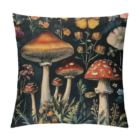 Heduofu Square Floral Pillow Cushion Case for Boys Girls Teens Home Bed Sofa