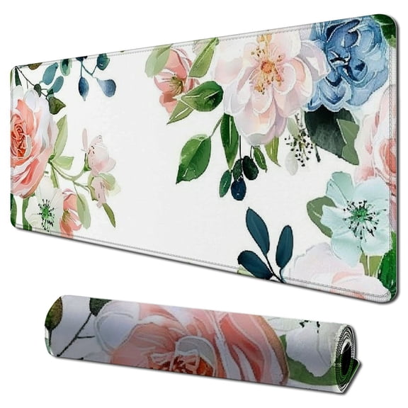 Heduofu Square Mouse Pad , Personalized Premium-Textured Custom Mouse Mat Design, Washable Mousepad Lycra Cloth, Non-Slip Rubber Base Computer Mouse Pads for Wireless Mouse 31.5x11.8 in