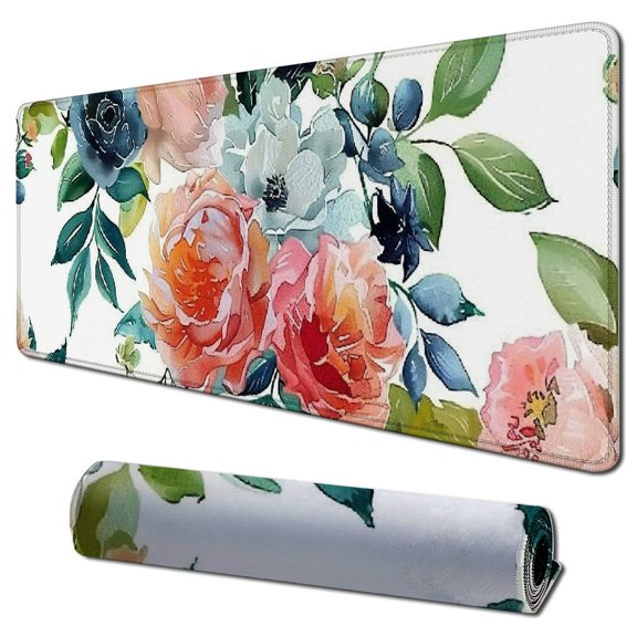 Heduofu Square Mouse Pad , Personalized Premium-Textured Custom Mouse Mat Design, Washable Mousepad Lycra Cloth, Non-Slip Rubber Base Computer Mouse Pads for Wireless Mouse 31.5x11.8 in