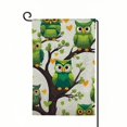 thumbnail image 1 of Heduofu St. Patrick's Day Garden Flag Double Sided, Cute Animal Owl Decorative Yard Flag for Party Home Outdoor Decor White, 1 of 6