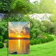 thumbnail image 1 of Heduofu Summer Sea Ocean Sunrise Tropical Beach Nature Landcape House Flag Welcome Large Yard Garden Flag Banners for Patio Lawn Home Outdoor Decor 12x18in, 1 of 8