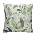 thumbnail image 1 of Heduofu  Throw Pillow Cases  Cozy Fleece Falling Dahlia Floral Flowers Petals Decorative Cushion Covers for Couch Bed Sofa Farmhouse Decoration Sage Green Grey White, 1 of 5