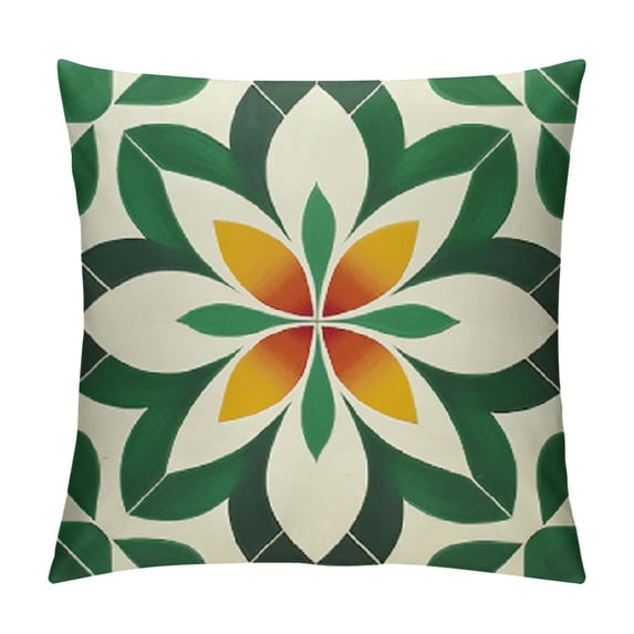 Heduofu Throw Pillow Covers Colorful Geometric Pillow Cases for Couch Sofa Home Living Room Decorations White