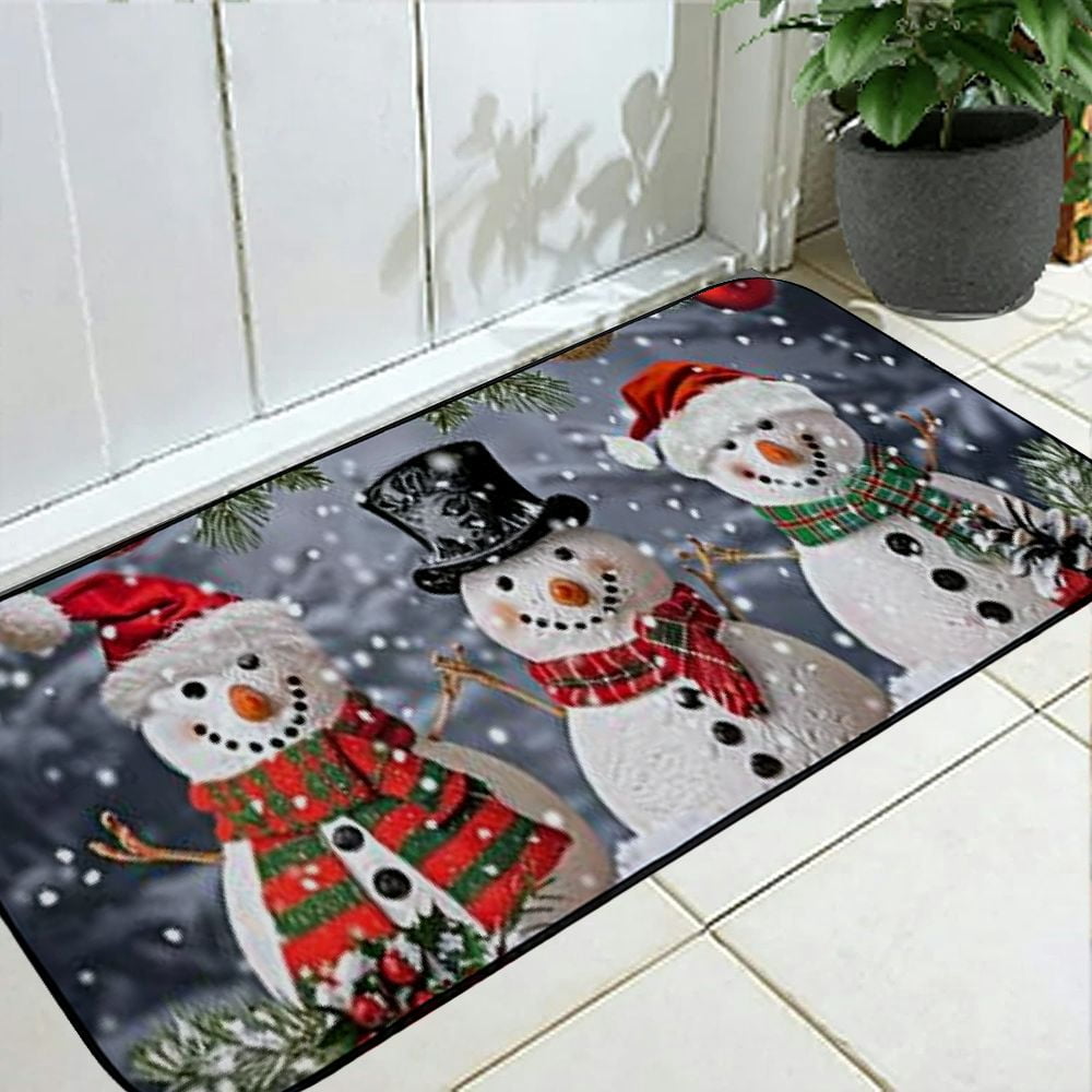Heduofu Welcome Mat, Decorative Door Mat, Door Mat with Non-Slip Rubber Backing, Easy Cleaning, Traps Dirt, Rug for Entry, Patio, Garage