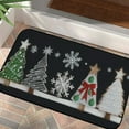 thumbnail image 1 of Heduofu Xmas Tree Holiday Party Door Mat, Winter Kitchen Rug for Floor, 1 of 6