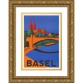 thumbnail image 1 of Hedwig Thoma 18x24 Gold Ornate Framed and Double Matted Museum Art Print Titled - Basel (1927), 1 of 4
