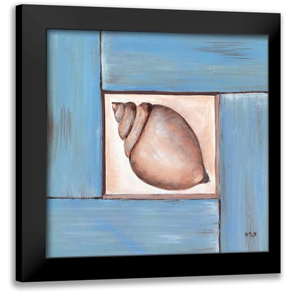 Hedy 20x20 Black Modern Framed Museum Art Print Titled - Serenity