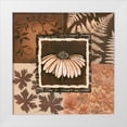 thumbnail image 1 of Hedy 26x26 White Modern Wood Framed Museum Art Print Titled - Flower in square IV, 1 of 4