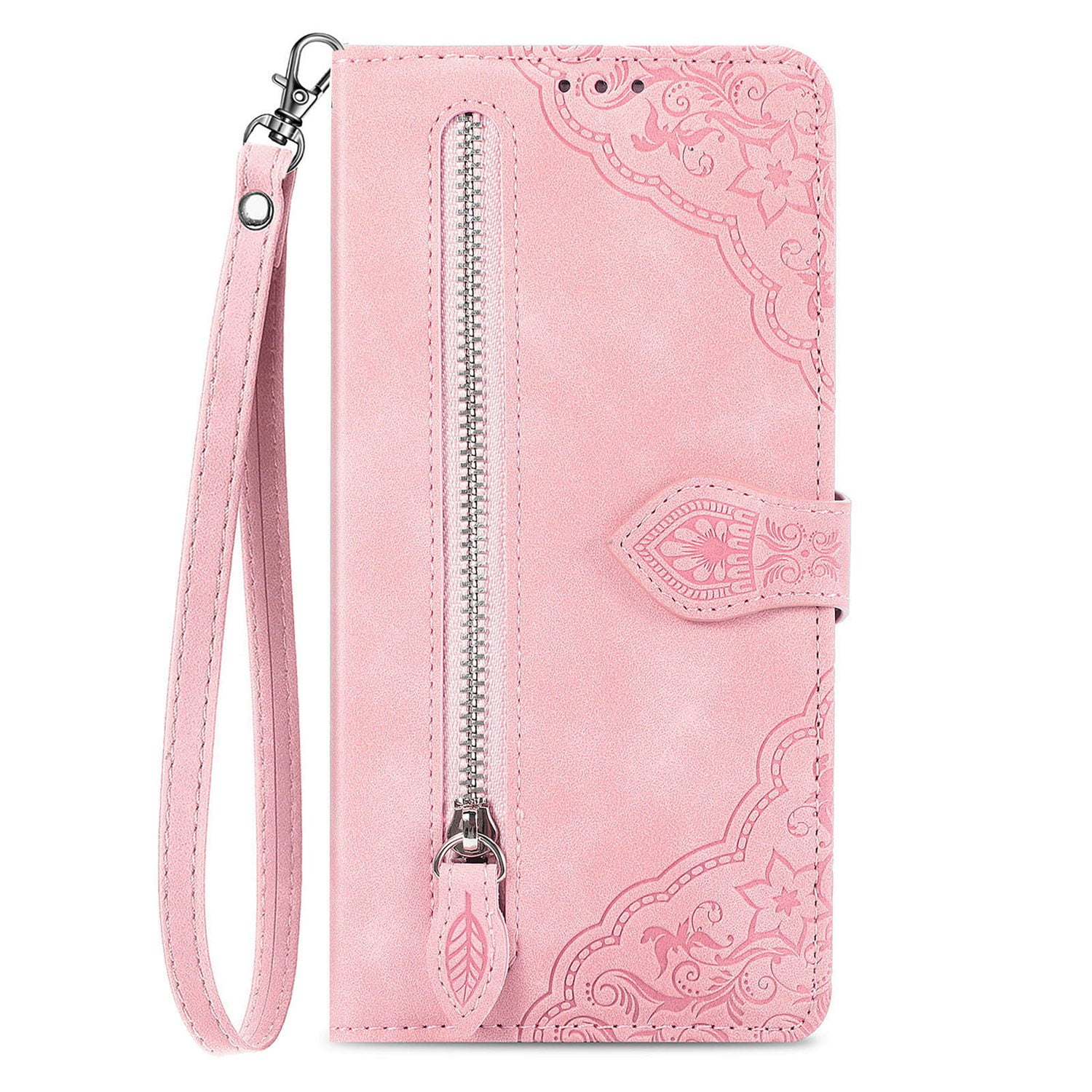 Hee Hee Smile Phone Case for Lively Jitterbug Smart4 Zipper Leather Wallet Shell Zipper Wallet