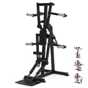 HeeH Deltoid Lateral Raise Machine Shoulder Press Machine 4 Independent Arms 880LB Capacity Home Gym Strength Training Equipment Black