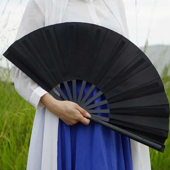 HeeHom Boots On The Ground Fan, Line Dance Popping Fan - Foldable Clacking Hand Fan for Chinese Kung Fu Tai Chi, Outdoor Events, Performances