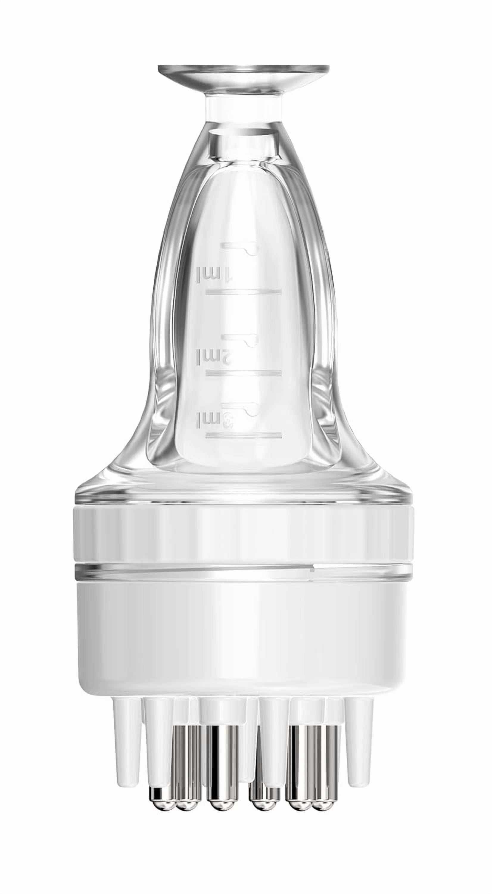 HeeHom Minoxidil Applicator & Scalp Massager Brush – Hair Serum Applicator Comb with 3mL Capacity, Dual Ball Teeth for Follicle Care & Hair Growth