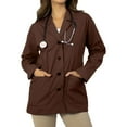 thumbnail image 1 of Panda Uniform by HeedFit Women's 29" Tailored Lab Coat – 11XL Chocolate, 1 of 6