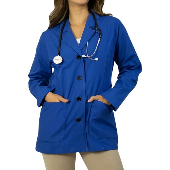 Panda Uniform by HeedFit Women's 29" Tailored Lab Coat – L Royal