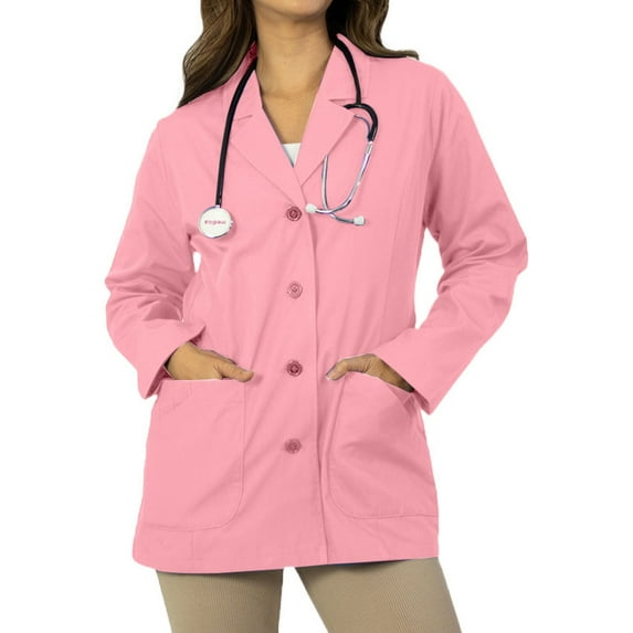 Panda Uniform by HeedFit Women's 29" Tailored Lab Coat – XXS Pink