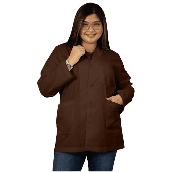 Panda Uniform by HeedFit 29" Medical Lab Coat for Women – 7XL Chocolate