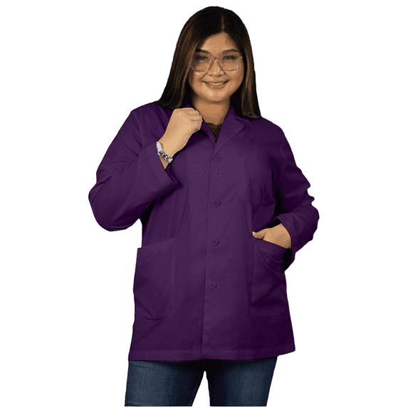 Panda Uniform by HeedFit 29" Medical Lab Coat for Women – XS Purple