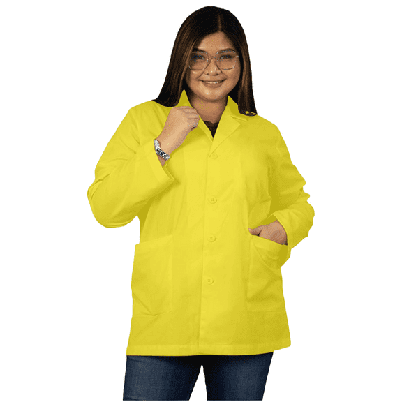 Panda Uniform by HeedFit 29" Medical Lab Coat for Women – 7XL Yellow