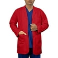 thumbnail image 1 of Panda Uniform by HeedFit Men's 31" Lab Coat Custom Fit, 2XL, Red, 1 of 6