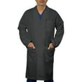 thumbnail image 1 of Panda Uniform by HeedFit Unisex 40" Lab Coat, 3XL, Charcoal, 1 of 7