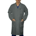thumbnail image 1 of Panda Uniform by HeedFit Unisex 40" Lab Coat, 2XL, Grey, 1 of 7