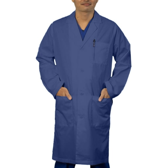 Panda Uniform by HeedFit Unisex 40" Lab Coat, 6XL, Navy