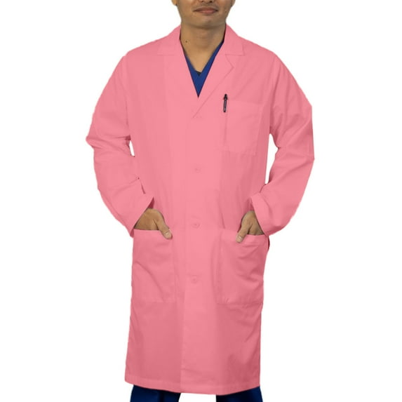 Panda Uniform by HeedFit Unisex 40" Lab Coat, 8XL, Pink