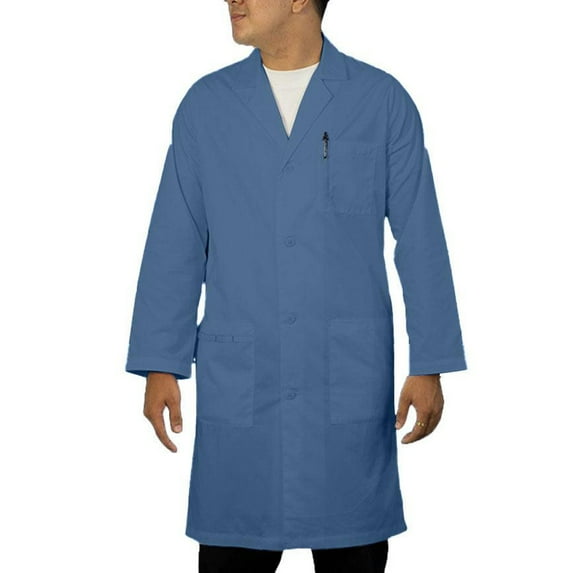Panda Uniform by HeedFit Unisex 40" Medical Lab Coat – 3XL Ceil Blue