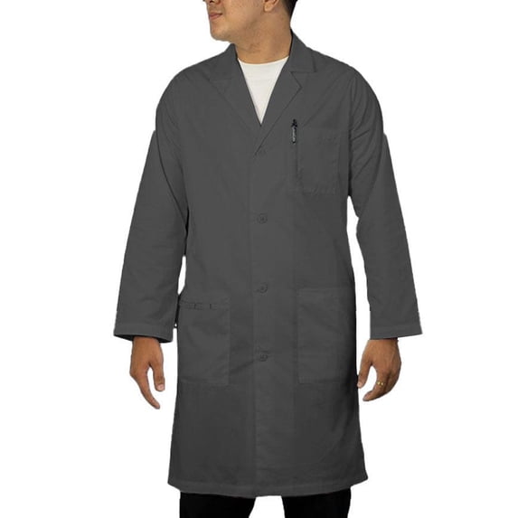 Panda Uniform by HeedFit Unisex 40" Medical Lab Coat – 4XL Charcoal