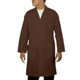 thumbnail image 1 of Panda Uniform by HeedFit Unisex 40" Medical Lab Coat – 3XL Chocolate, 1 of 4