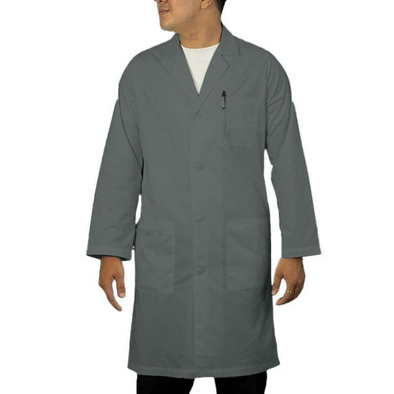 Panda Uniform by HeedFit Unisex 40" Medical Lab Coat – 2XL Grey