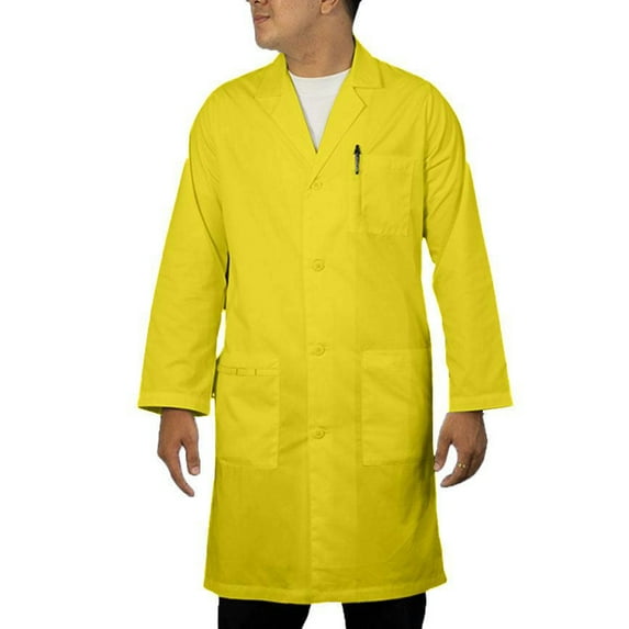 Panda Uniform by HeedFit Unisex 40" Medical Lab Coat – 12XL Yellow