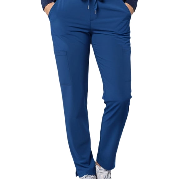 HeedFit Unisex Cargo Scrub Pants, Drawstring Waist, 4 Pockets, Royal, xl