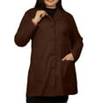 thumbnail image 1 of Panda Uniform by HeedFit Women Custom Lab Coat for Doctors 4XL Chocolate, 1 of 8