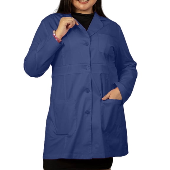 Panda Uniform by HeedFit Women Custom Lab Coat for Doctors – 2XL Navy
