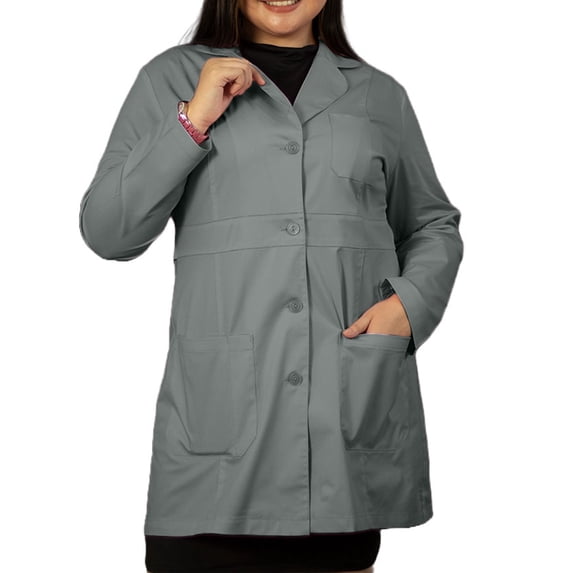 Panda Uniform by HeedFit Women Custom Lab Coat for Doctors X-L Grey